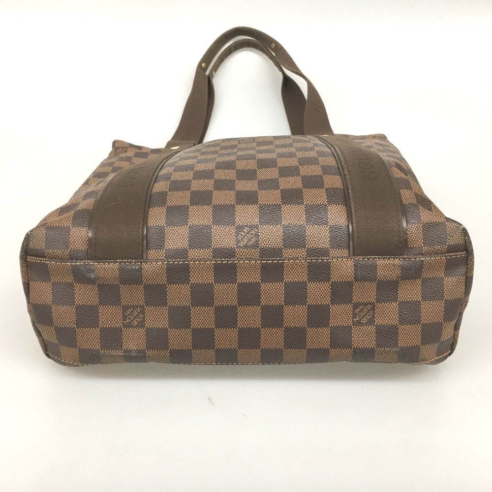 Louis Vuitton Damier Tote Bag Hippopotamus Boule Zipper Damage — view 3