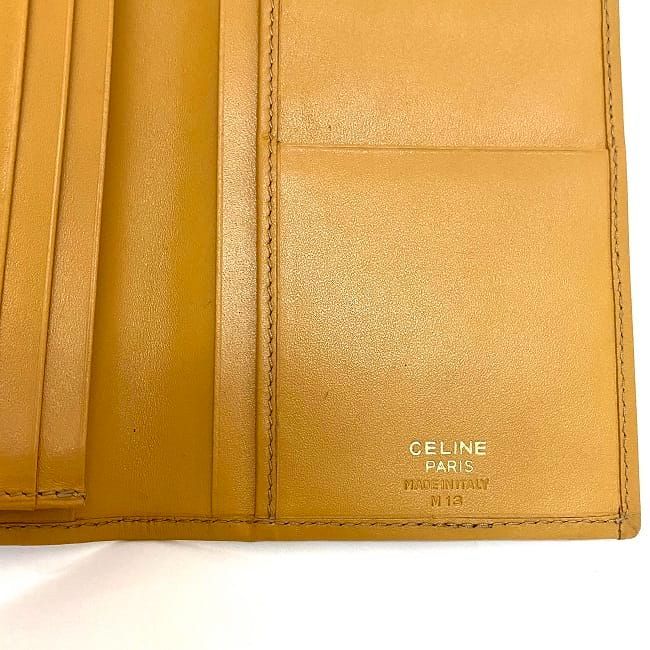 Celine Bifold Long Wallet Brown Beige Macadam — view 2