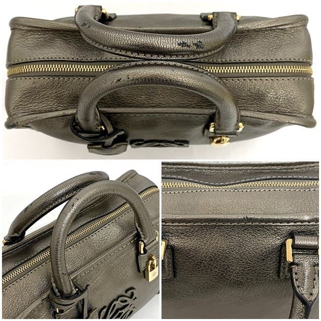 Loewe Handbag Amazona 23 Gold Anagram — view 9