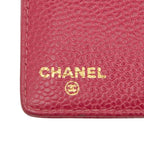 Chanel Coco Mark Notebook Cover 5 Hole Pink Caviar Leather — view 8