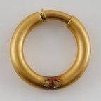Chanel Coco Loop Vintage Gold Plated 22.6 g Earrings — view 7