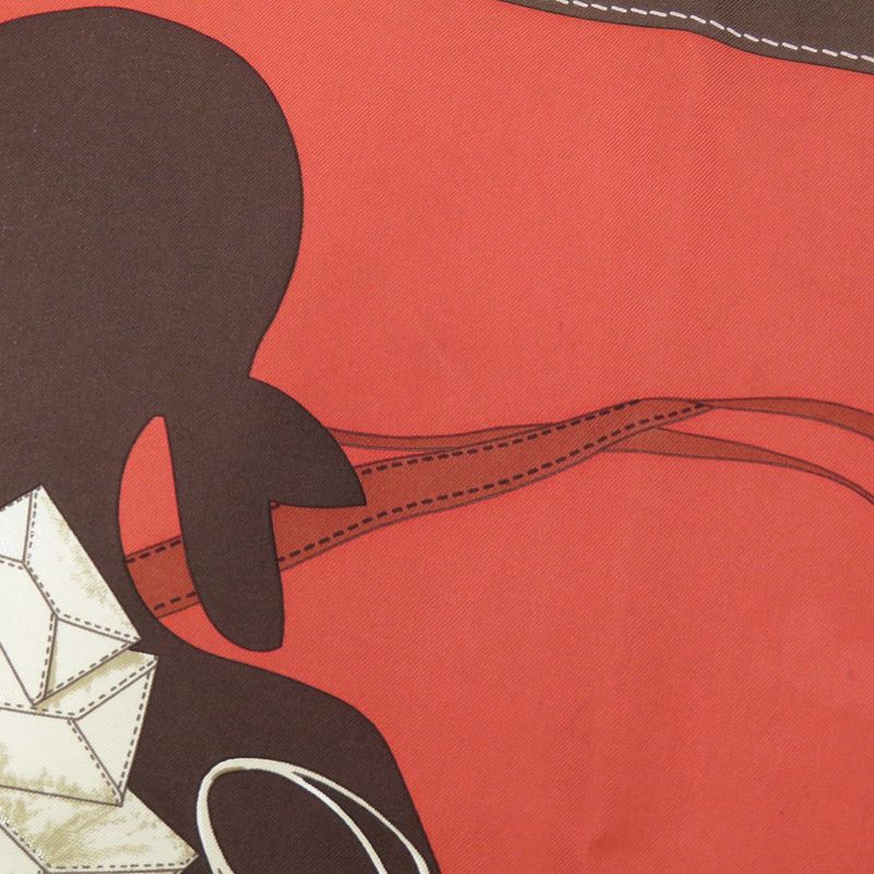 Hermes Carre 90 Monsieur ET Madame & Silk Multicolor Scarf 0074 — view 4
