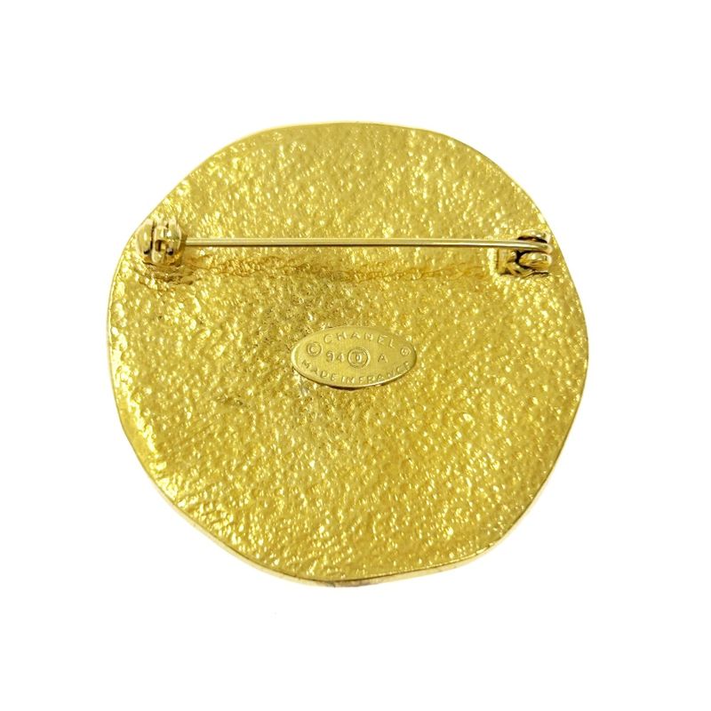 Chanel GP 94 a Coco Mark Sun Brooch Gold — view 6