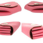 Hermes le Van Cattle Chevre Pink Engraved 0449 Coin Case — view 6