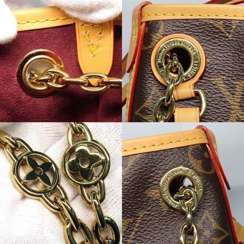 Louis Vuitton Carryall BB Monogram Shoulder Bag Brown Gdhardware — view 8
