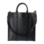 Louis Vuitton Sac Plat Black Gray Tote Bag — view 2