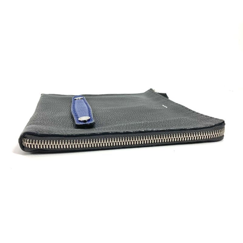 Fendi Clutch Bag Celeria Logo Leather Black — view 4