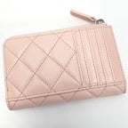 Chanel Quilted Card Case Ap3630 Light Pink Coco Mark Lambskin Coin — view 3