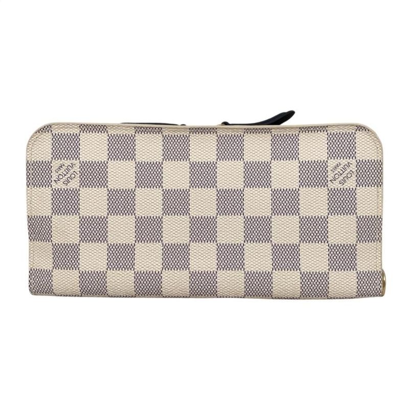 Louis Vuitton Bifold Long Wallet Portefeuille Antholite Damier Azur — view 2