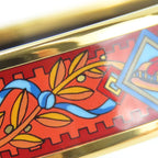 Hermes Bangle Emile Metal Enamel Red Multicolor Gold Hardware Accessories — view 5
