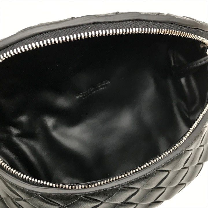 Bottega Veneta Belt Bag Waist Pouch Bag with Key Ring Black — view 8