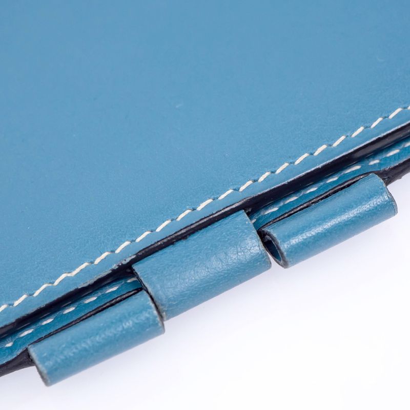 Hermes Agenda PM Blue Jean Swift Notebook Cover — view 6