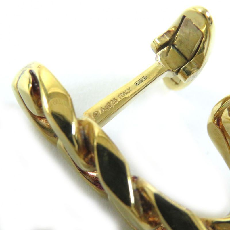Bottega Veneta AG 925 Chain Cufflinks Gold Storage — view 7