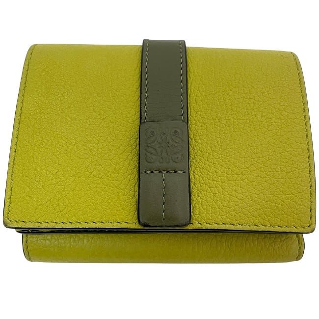Loewe Trifold Wallet Green Anagram — view 9