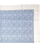 Dior Shawl Logo Light Blue Ivory Wool Cashmere Silk Large Fringe — view 5