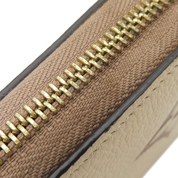 Louis Vuitton Long Wallet Zippy Bi-Color Monogram Empreinte Cles Creme — view 5