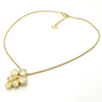 Christian Dior Necklace GP Vintage Germany Transparent Stone — view 3