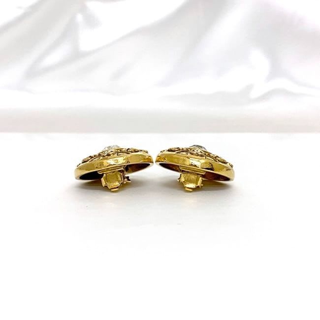 Chanel Earrings Gold Coco Mark GP — view 6