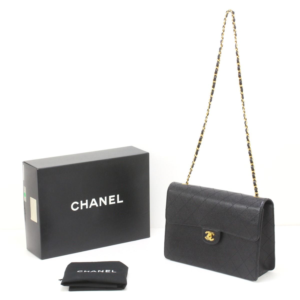 Chanel Caviar Leather Stitch Shoulder Bag — view 2