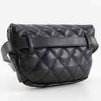 Chanel Quilted Belt Bag Uniform Lambskin Black Waist — view 3