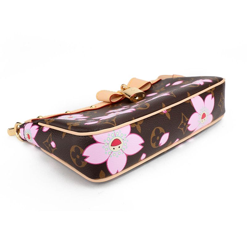 Louis Vuitton Shoulder Bag Pochette Accessoire Sakura Brown — view 3