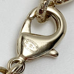 Chanel Coco Mark Heart Motif Necklace A21 P Champagne Gold Faux Pearl — view 5
