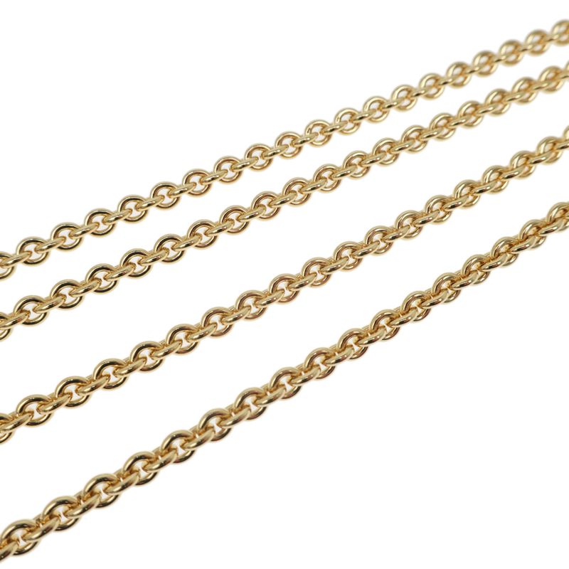 Hermes Medaille Quadrige GM Blanc Gold Hardware Pendant Necklace — view 7