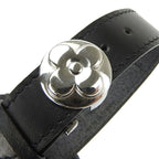 Louis Vuitton Bracelet Vu Good Luck Leather Black Silver Hardware — view 4