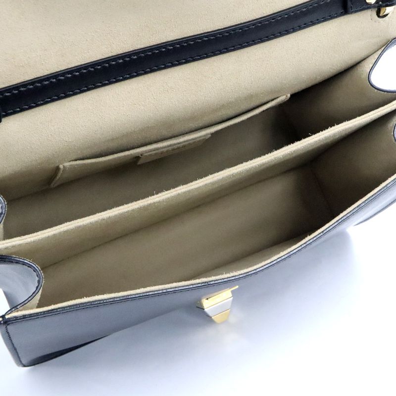 Fendi Monster Canai 2-Way Shoulder 8 Bt283 Black Leather — view 9