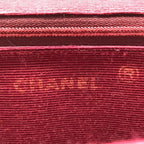 Chanel CC Logo Half Moon Velour Push Lock Chain Shoulder Bag Black — view 9