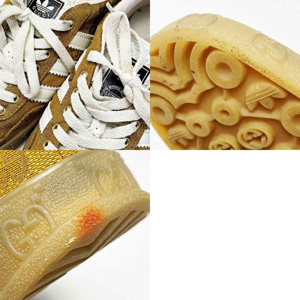 Gucci Adidas Collaboration Gazelle Sneakers Brown GG Supreme Size — view 9