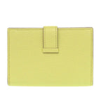 Hermes Bearn Card Case Chevre Mizor Lime Stamped W Yellow 1650 — view 4