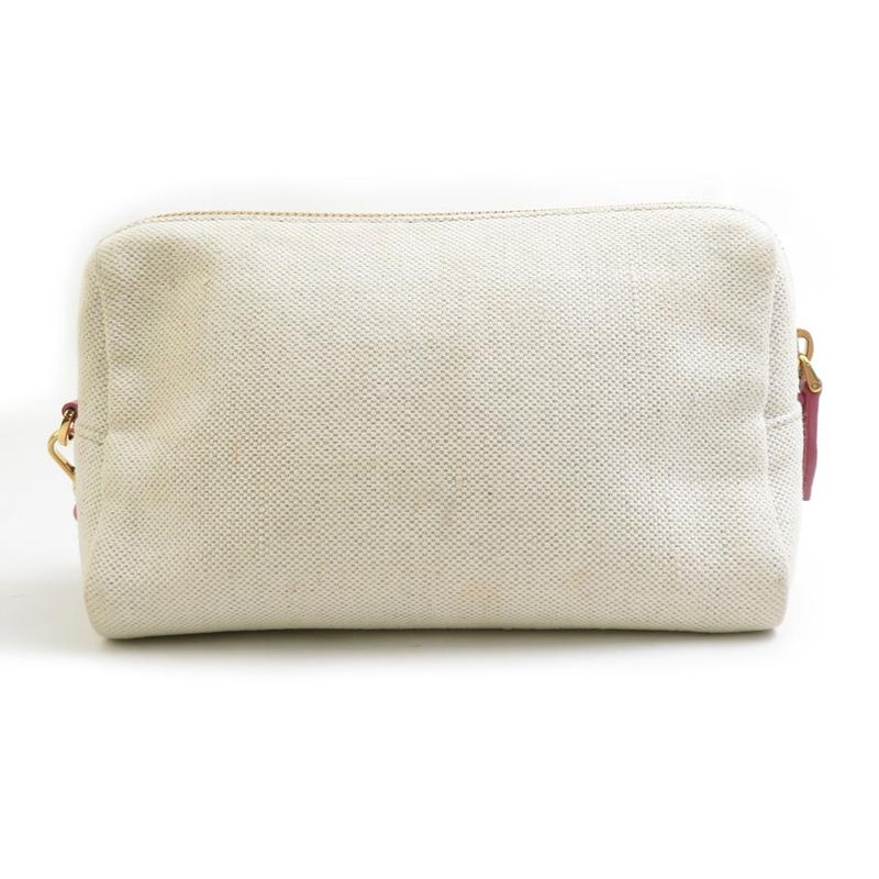 Prada Canvas Pink Cosmetic Pouch — view 2