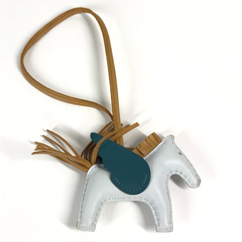 Hermes Charm Pegase Pegasus PM Agnomiro Prime Sesame Blue — view 2