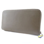 Hermes Azap Long Silk-in Vaux-epson Etoupe Brown R Wallet — view 2