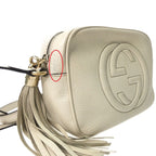 Gucci Soho Interlocking G Small Disco Bag Shoulder White — view 3