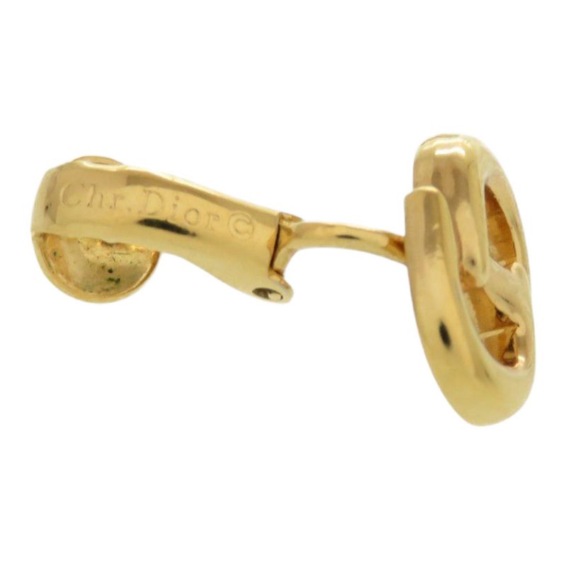 Dior CD Metal Gold Earrings 1110 — view 5