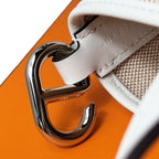Hermes in the Loop 18 Toile Ash Veau Ecru Silver Handbag — view 8