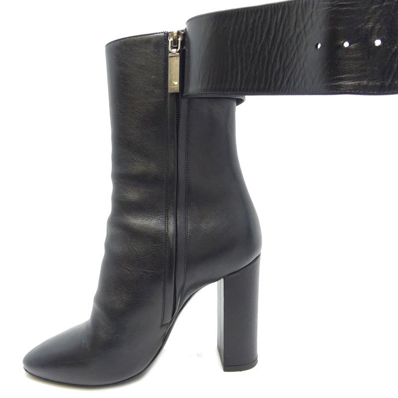 Yves Saint Laurent Size 22 Black Boots — view 4