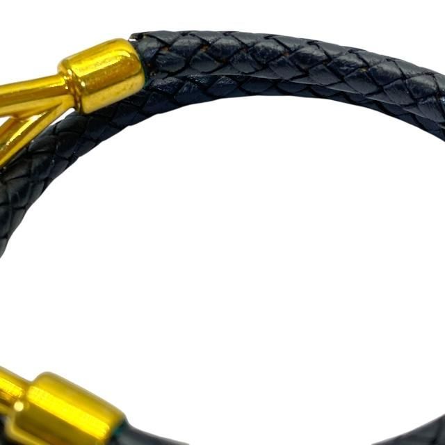 Hermes Bracelet Choker Necklace Jumbo Leather Metal Black — view 9