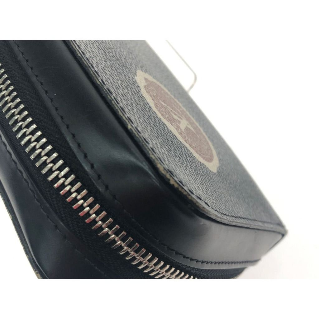 Louis Vuitton Long Wallet Round Zipper Travel Case Damier Graphite League — view 7
