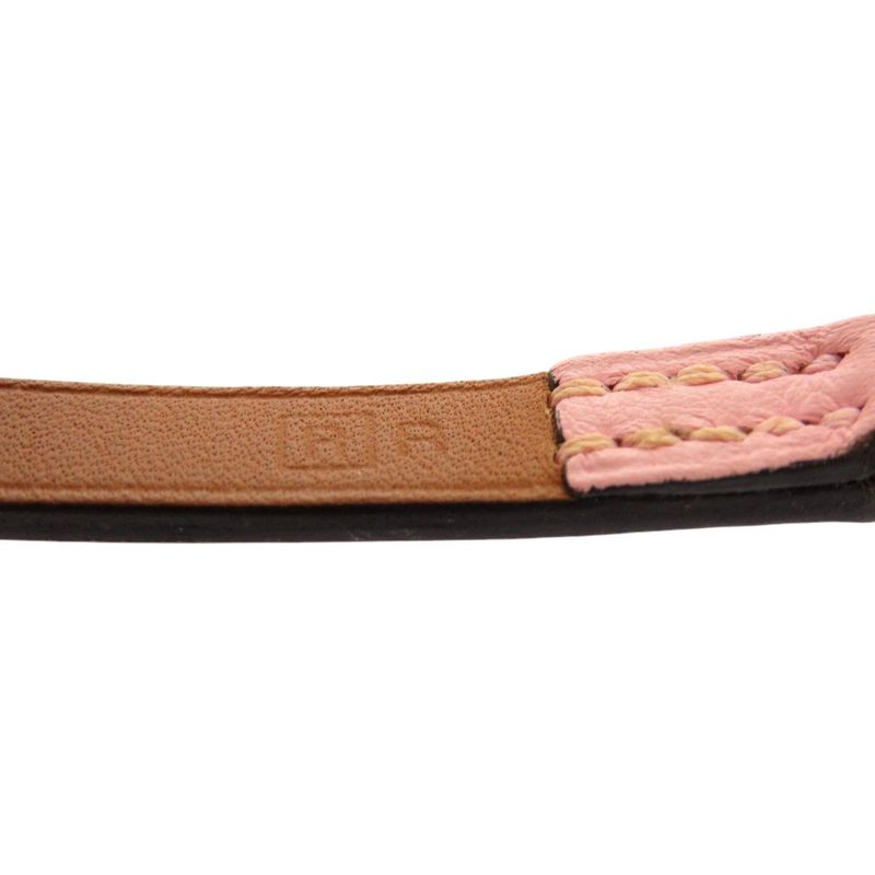 Hermes Micro Kelly Vorsoft Rose Sakura Silver Hardware Bracelet — view 5