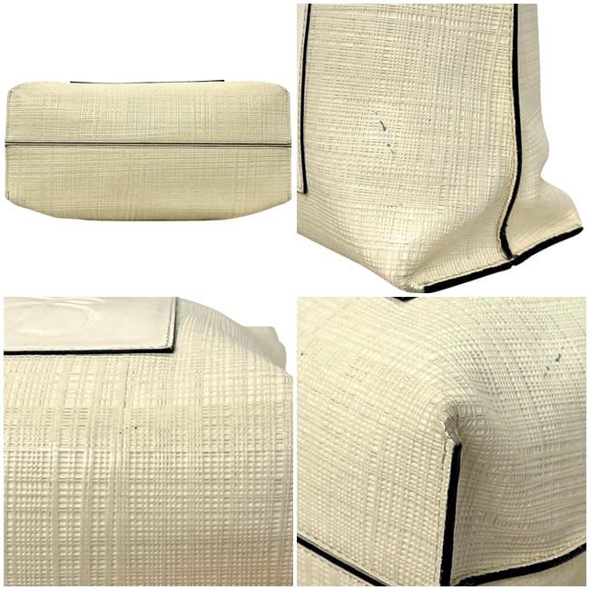 Loewe 2-Way Bag Shopper Ivory White Linen — view 6