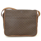 Celine Shoulder Bag Macadam Leather Brown Gold Hardware Crossbody — view 3