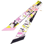 Hermes Twilly Factory Suit Scarf Silk Black 0106 — view 2