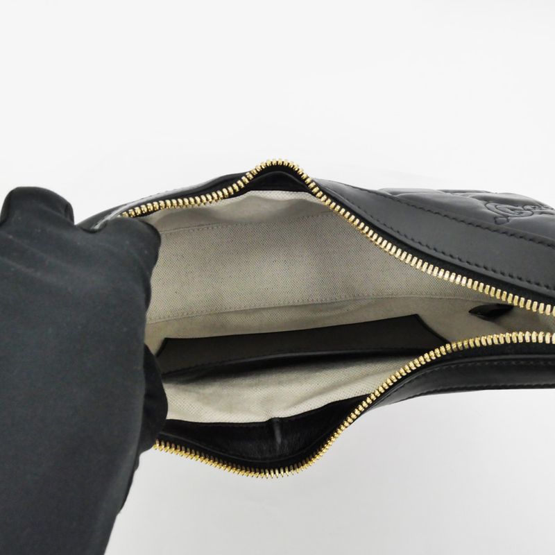 Gucci GG Matelasse Shoulder Bag Black Hand Clutch 3-Way Leather — view 5