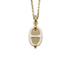 Hermes Necklace Pendant Mini Maillon PM Fed3 Cles Beige Gold Hardware — view 5