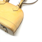 Louis Vuitton Vernis Alma BB Enamel 2-Way Shoulder Hand Bag Beige — view 5