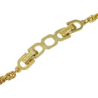 Christian Dior GP Rhinestone Flower Motif Necklace Gold — view 8