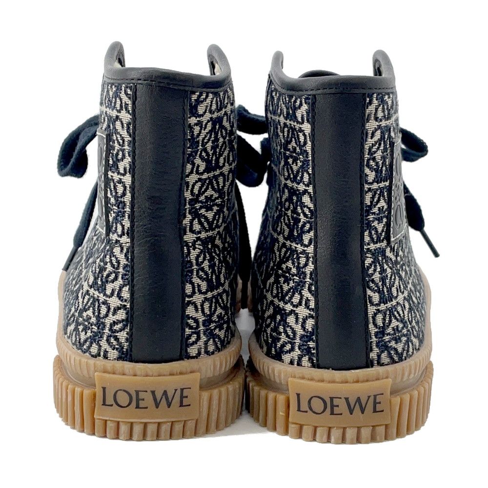 Loewe Sneakers Anagram High Cut Canvas 36 Shoes Navybeige — view 3
